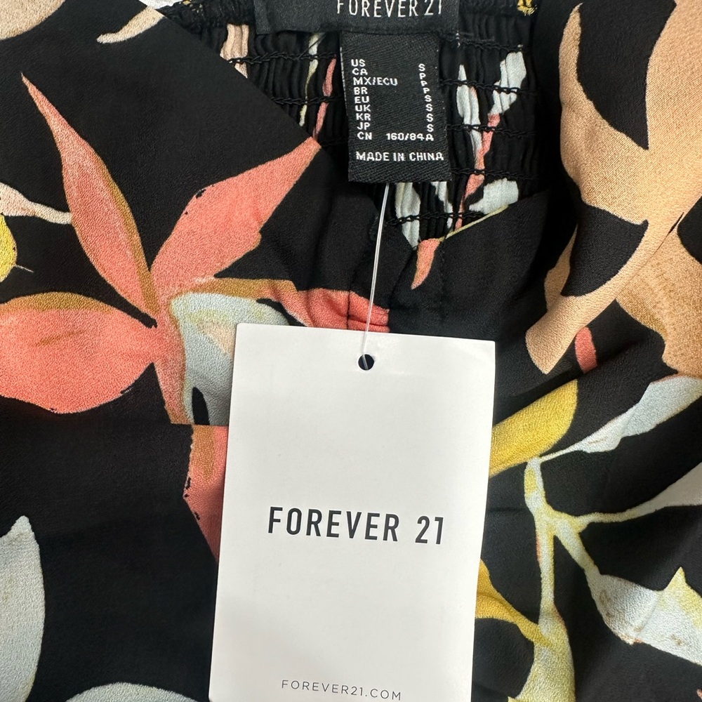 Forever 21 Yellow Ruched Tie Front Blouse - Picture 3 of 6